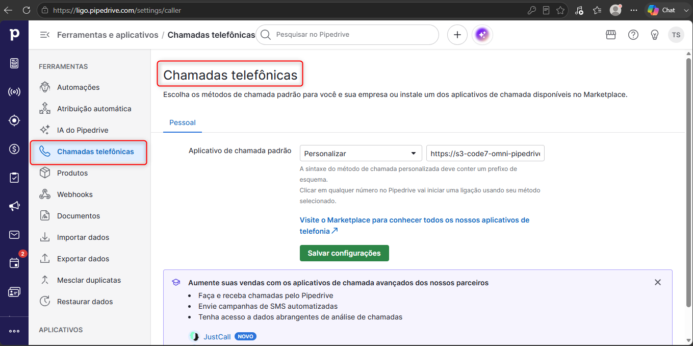 :class=sombracaixa Tela Chamadas telefonicas