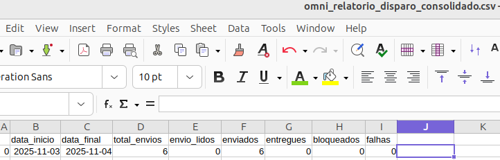 :class=sombracaixa Exemplo de registros Relatório de Disparo HSM Consolidado