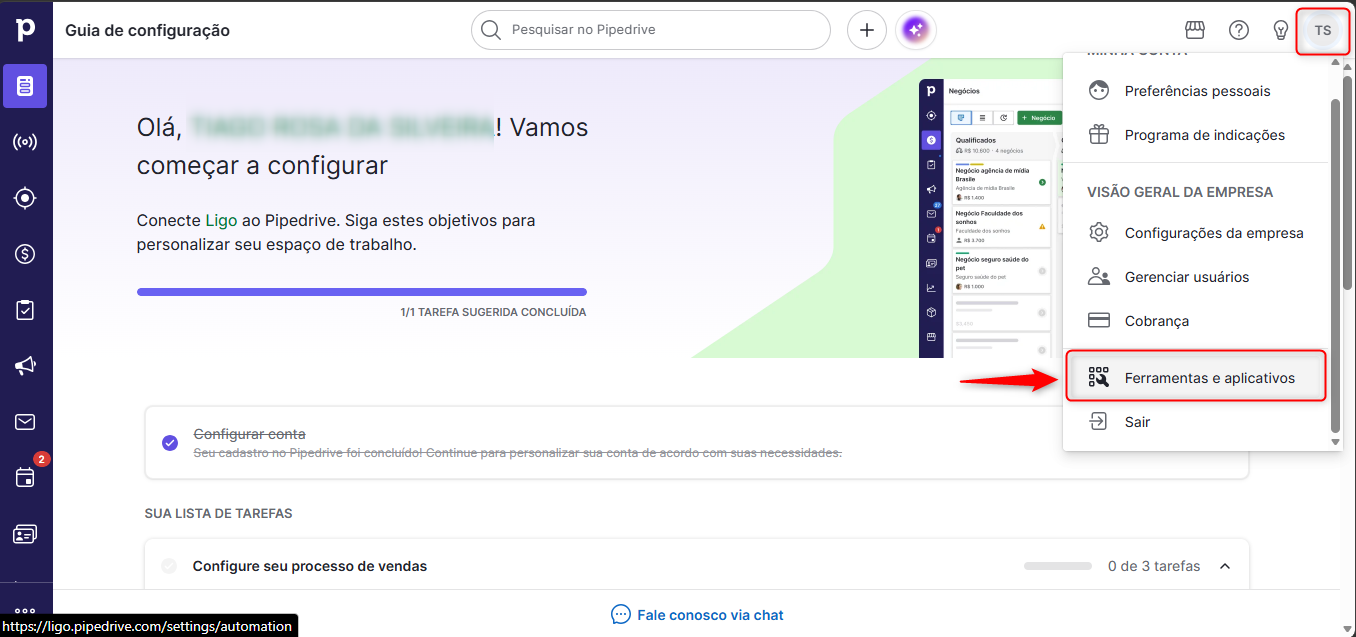 :class=sombracaixa Tela inicial Pipedrive