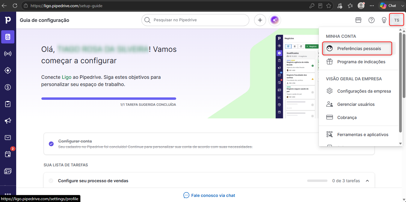 :class=sombracaixa Tela inicial Pipedrive