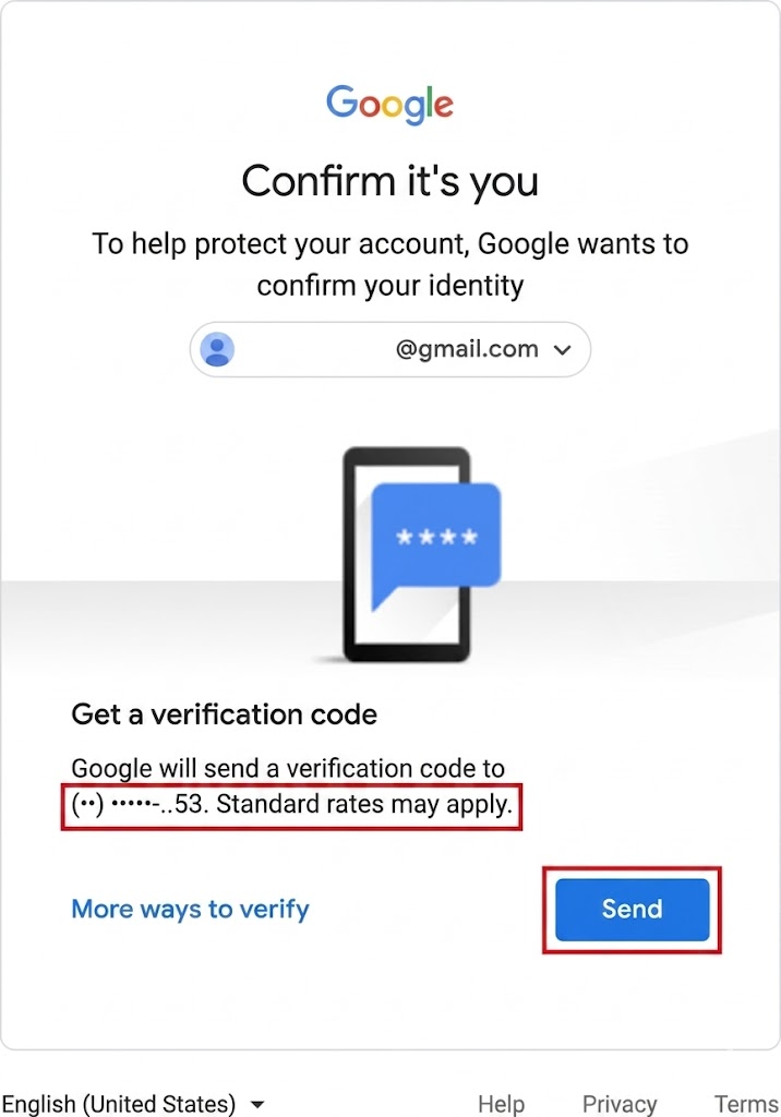 Envio Código de Verificação por Celular